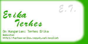 erika terhes business card